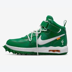 NIKE Air Force 1 Mid Off-White Pine Green